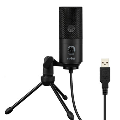 Metal USB Microphone with Tripod - Imagen 3