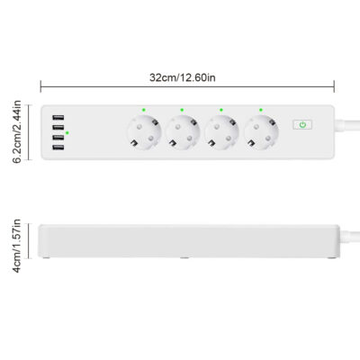 USB and EU Smart WiFi Power Strip - Imagen 4