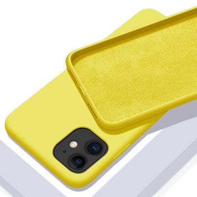 Solid Color Soft Silicone Case for iPhone - Imagen 5