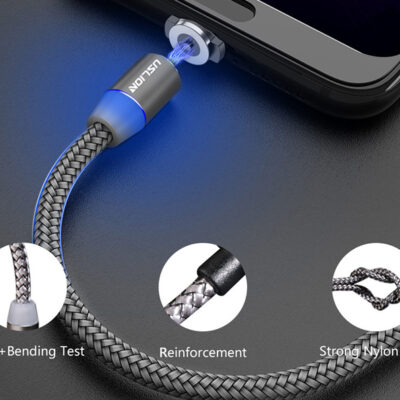 Magnetic USB Fast Charging Micro / Type C Cable - Imagen 7