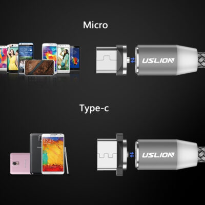 Magnetic USB Fast Charging Micro / Type C Cable - Imagen 5