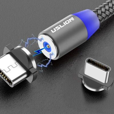 Magnetic USB Fast Charging Micro / Type C Cable - Imagen 3