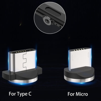 Magnetic USB Fast Charging Micro / Type C Cable - Imagen 4