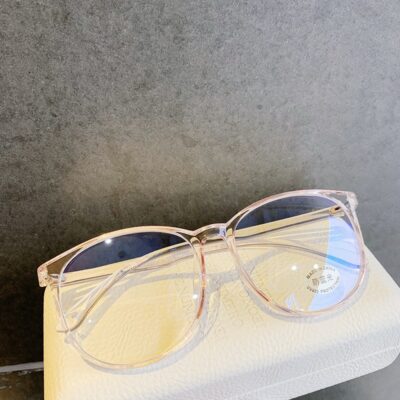 Transparent Anti Blue Light Rounded Glasses - Imagen 6