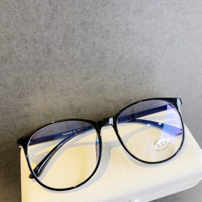 Transparent Anti Blue Light Rounded Glasses - Imagen 7