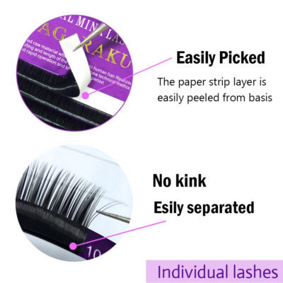 Soft Faux Mink Individual Lashes - Imagen 3