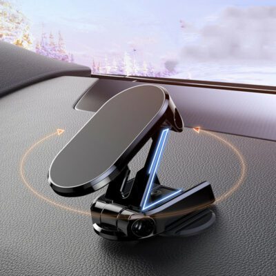 Rotate Metal Magnetic Car Phone Holder Foldable Universal Mobile Phone Stand Air Vent Magnet Mount GPS Support - Image 8