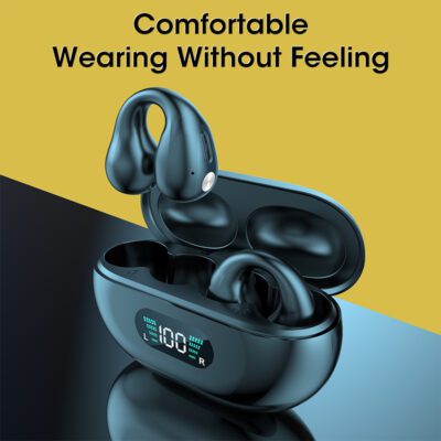 Bone Conduction Headphones TWS Earbuds Ear Clip Bluetooth 5.3 Touch Wireless Earphone In-Ear Bass HIFI Sports Headset - Image 3