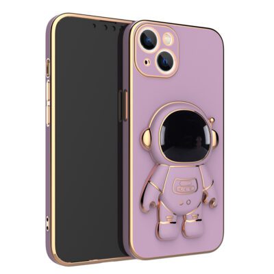 3D Astronaut Phone Case Anti-Drop Electroplating Bracket - Image 6