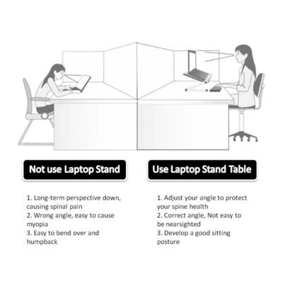 Foldable Laptop Stand Ergonomic Desk Tablet Holder - Image 4