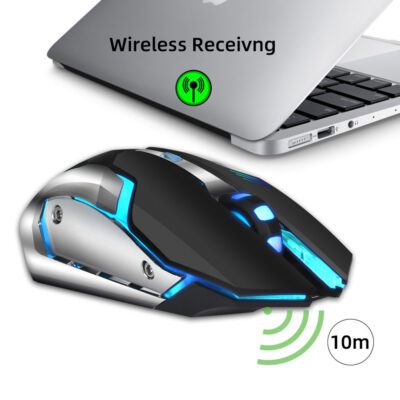 HXSJ new wireless mouse 2.4GPI gaming mouse glowing mouse - Image 5