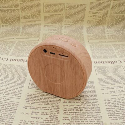 Mini Wood Bluetooth Speaker Portable Outdoor Wireless Support AUX TF - Image 2