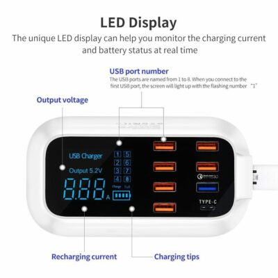 Quick Charge 3.0 Ordinary Smart USB Charger Station - Image 8