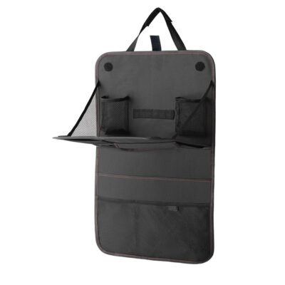 Car Seat Back Storage Bag Car Organizer Bag Foldable Dining Table Tray Travel Storage Bag Car Interior Accessories - Imagen 4