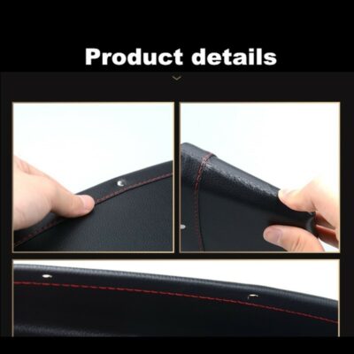 Car Organizer Box Caddy Catcher PU Leather Seat Gap Storage Bag - Imagen 4