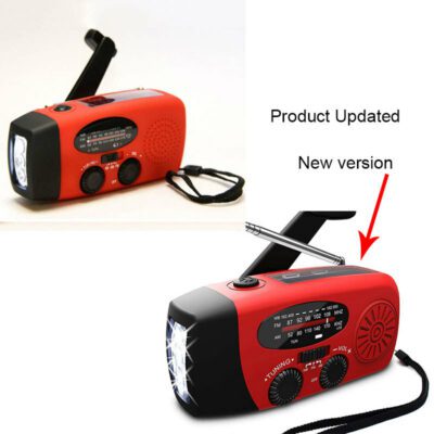 Solar hand crank USB charging radio flashlight - Image 9