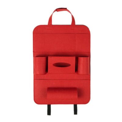 Auto Car Backseat Organizer Car-Styling Holder Multi-Pocket Seat Wool Felt Storage Multifunction Vehicle Accessories Bag - Imagen 6