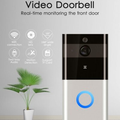 Marlboze 720P WIFI Visual Doorbell Wireless Intercom Doorbell PIR Motion Detection Night View SD card Video Smart Doorbell Ring - Image 6