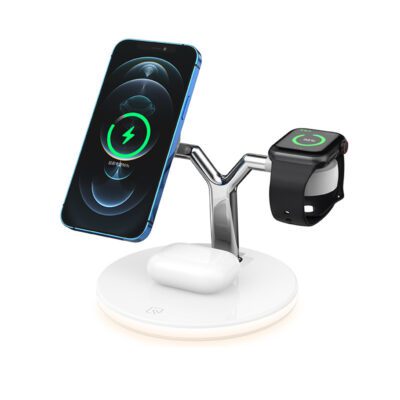 Compatible with Apple, 3 In 1 Magnetic Wireless Charger 15W Fast Charging Station For Magsafe Chargers - Image 2