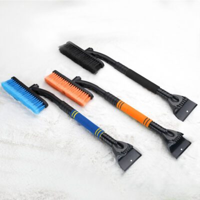 Car Cleaning Brush Ice Scraper Detachable Snow Shovel Brush Dust Remove Brush Auto Windshield Extendable Snow Brush Foam Handle - Imagen 2