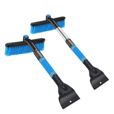 Car Cleaning Brush Ice Scraper Detachable Snow Shovel Brush Dust Remove Brush Auto Windshield Extendable Snow Brush Foam Handle - Imagen 3