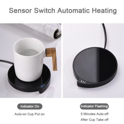 Smart Coffee Mug Cup Warmer For Office Home With Three Temperature Waterproof Thermostatic Heat Cup Pad - Image 6