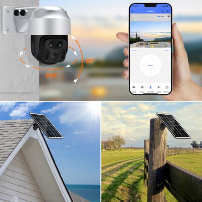 Solar Powered Wireless WiFi Surveillance Camera - Imagen 3