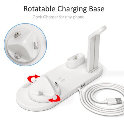 Three-In-one Wireless Charger Watch Headset Wireless Charger Bracket - Image 3