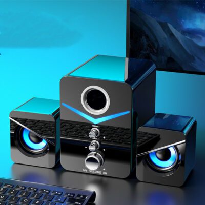 Desktop Computer Sound Bar Speakers with Compact Maneuverable Size Bluetooth Speaker - Image 9