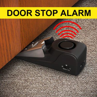 Electronic Burglar Alarm Intelligent Home Security Wedge Door Stop Alarm System Device Hotel Intruder Alert Detection - Image 5