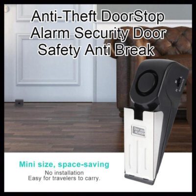 Electronic Burglar Alarm Intelligent Home Security Wedge Door Stop Alarm System Device Hotel Intruder Alert Detection - Image 3