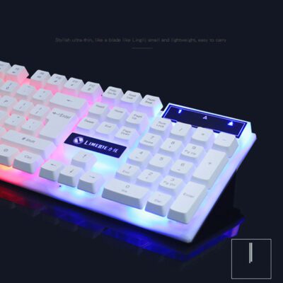 GTX300 Gaming CF LOL Gaming Keyboard Mouse Glowing Set - Image 5