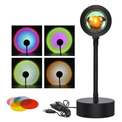 Sunset Projection Lamp Sunset Projector Night Light Wall Decoration Lighting - Image 2