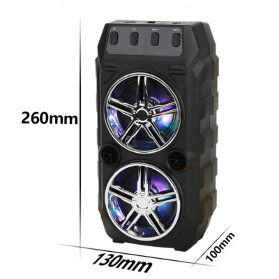 Wireless Bluetooth Speaker Dual Speakers Outdoor Portable Loud Speaker - Image 3