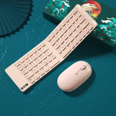 New Style Folding Bluetooth Keyboard And Mouse Set Wireless Mute Portable Keyboard For Business And Travel - Image 2