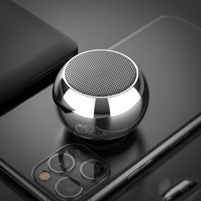 M3 Colorful Wireless Speakers 3D Mini Electroplating Round Steel Cannon Blue tooth Speaker Radio Support U Disk Subwoofer - Image 2