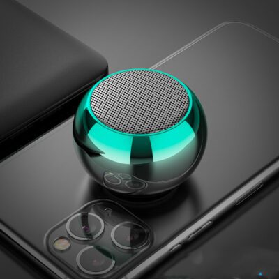 M3 Colorful Wireless Speakers 3D Mini Electroplating Round Steel Cannon Blue tooth Speaker Radio Support U Disk Subwoofer - Image 5