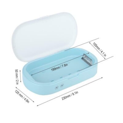 New 5V Double UV Phone Sterilizer Box Jewelry Phones Cleaner Personal Sanitizer Disinfection Box with Aromatherapy - Imagen 4