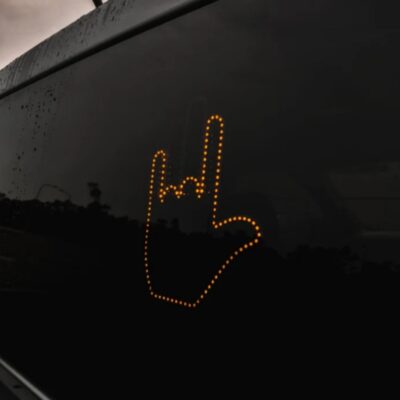 Funny New LED Illuminated Gesture Light Car Finger Light With Remote Road Rage Signs Middle Finger Gesture Light Hand Lamp - Image 7