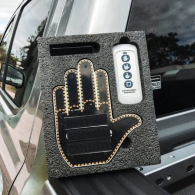 Funny New LED Illuminated Gesture Light Car Finger Light With Remote Road Rage Signs Middle Finger Gesture Light Hand Lamp - Image 8