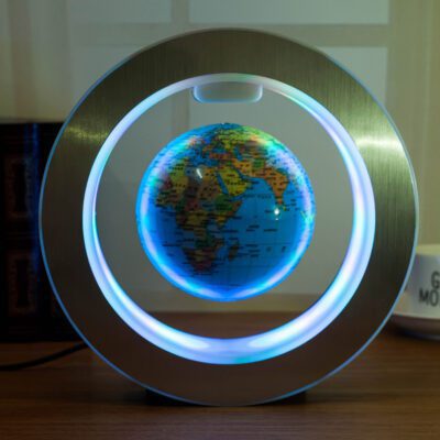 Round LED World Map Floating Globe Magnetic Levitation Light Anti Gravity Magic - Image 4