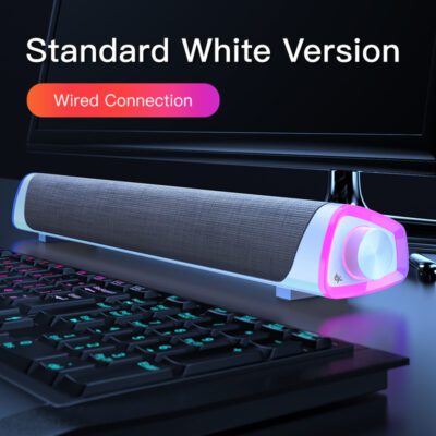 Compatible with Apple, 4D Computer Speaker Bar Stereo Sound subwoofer Bluetooth Speaker For Macbook Laptop Notebook PC Music Player Wired Loudspeaker - Image 6