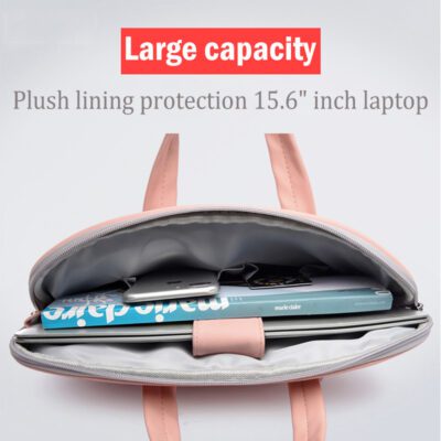 PU Leather Women Laptop Bag Notebook Carrying Case Briefcase For Macbook Air 13.3 14 15.6 Inch Men Handbags Shoulder Mouse Bag - Image 4