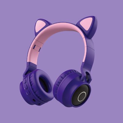 LED Light Cat Ear Headphones Wireless Bluetooth 5.0 Headset Portable Foldable Kids Headphone With Microphone Best Gift - Image 4