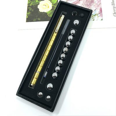 Stress Reducer Relief Toys Gift Box funny black golden kits Fidget magnetic polar pen with stylus ball pen - Image 8