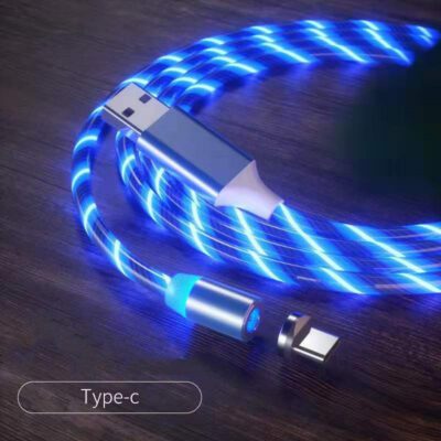 Magnetic Charging Cable Streamer Fast Charging Cable Lighting Micro USB Cable LED Magnet Charger Type-C Cable - Image 3