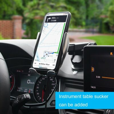 Car Wireless Charger 10W Induction Car Fast Wireless Charging With Car Phone Holder S5 - Image 3