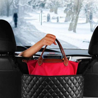 Car Storage Bag Handbag Holder Car Seat Storage Organizer Handbag Holder Auto Interior Stowing Tidying Car Middle Organizer - Image 3