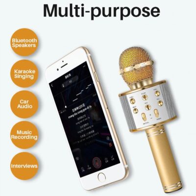 Wireless Microphone Portable Bluetooth Mini Home Ktv For Music Playing Singing Speaker Player - Image 4