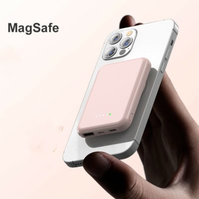 Mini Fast Charging Magnetic Wireless Power Bank 5000 MAh Portable - Image 2